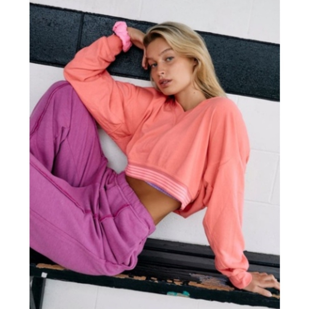 Coral Pink Women's Sweatshirt